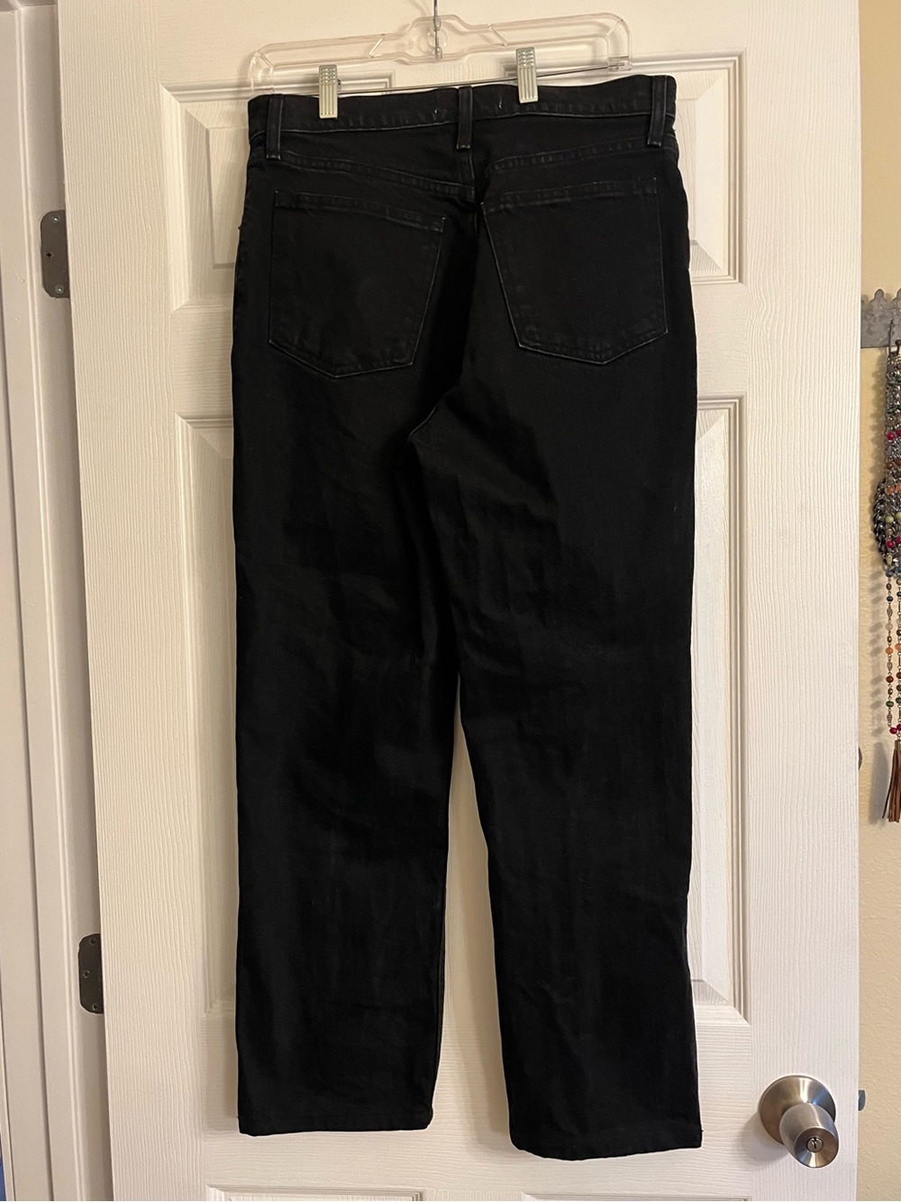 Abercrombie & Fitch The 90’s Black Straight-Leg Ultra High Waist Jeans